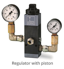 Material Pressure Regulatr with Piston